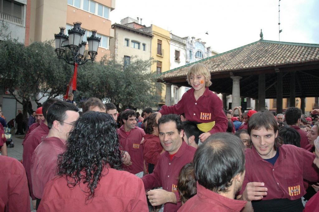 Alegria en la diada de 2005 a la Porxada