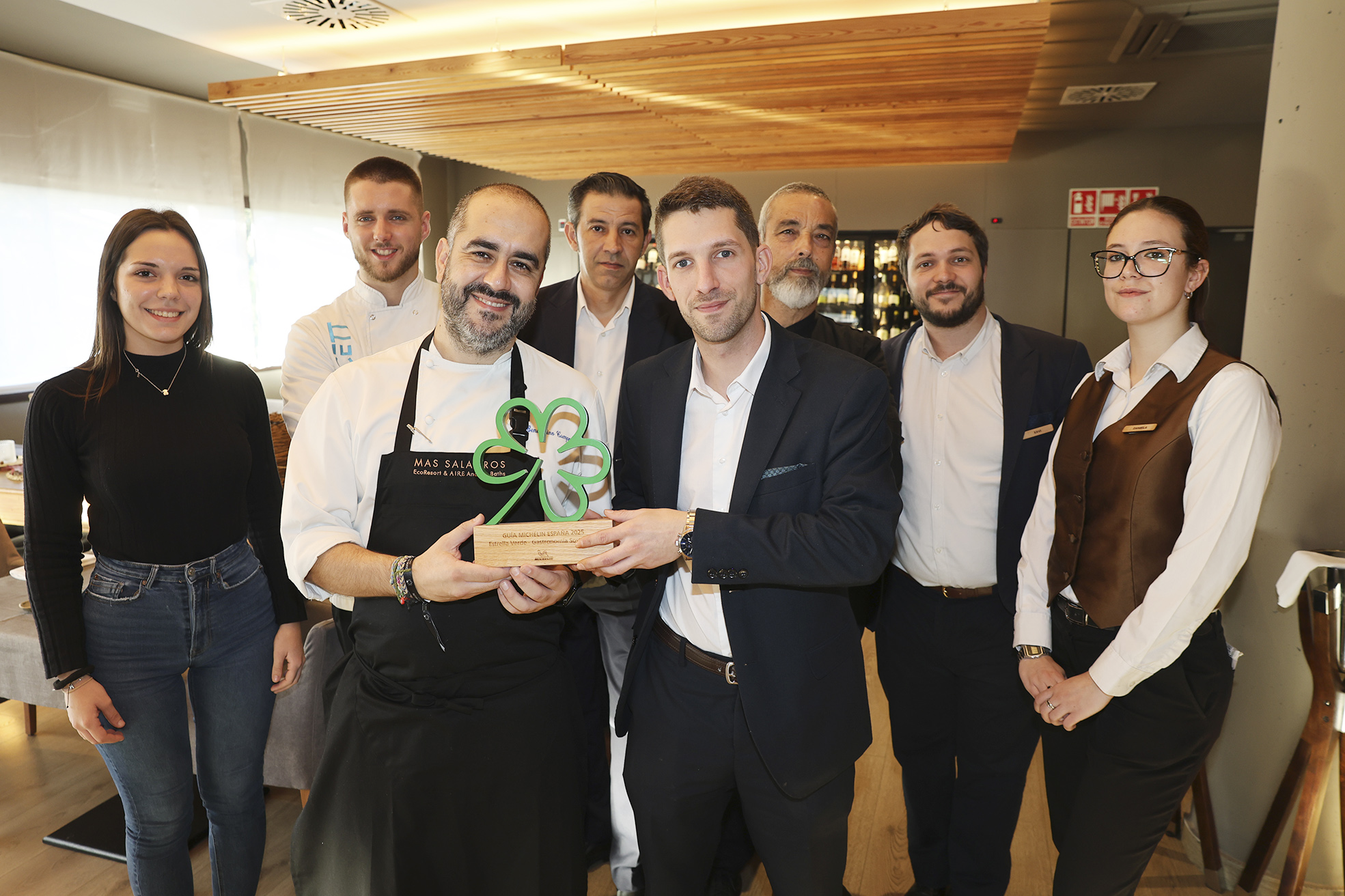 L’equip del restaurant 1497 ha guanyat l’Estrella verda de la Guia Michelin pels seus mèrits en gastronomia i ecologia